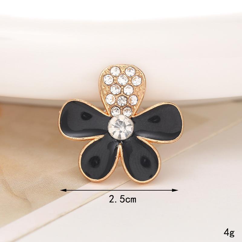 Zinc Alloy Pearl Flower Clog Accessories - DIY Shoe Buckle Decoration