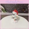 Festive Cartoon Snowman Hanging Decor With Colorful Hat For Christmas Celebrations