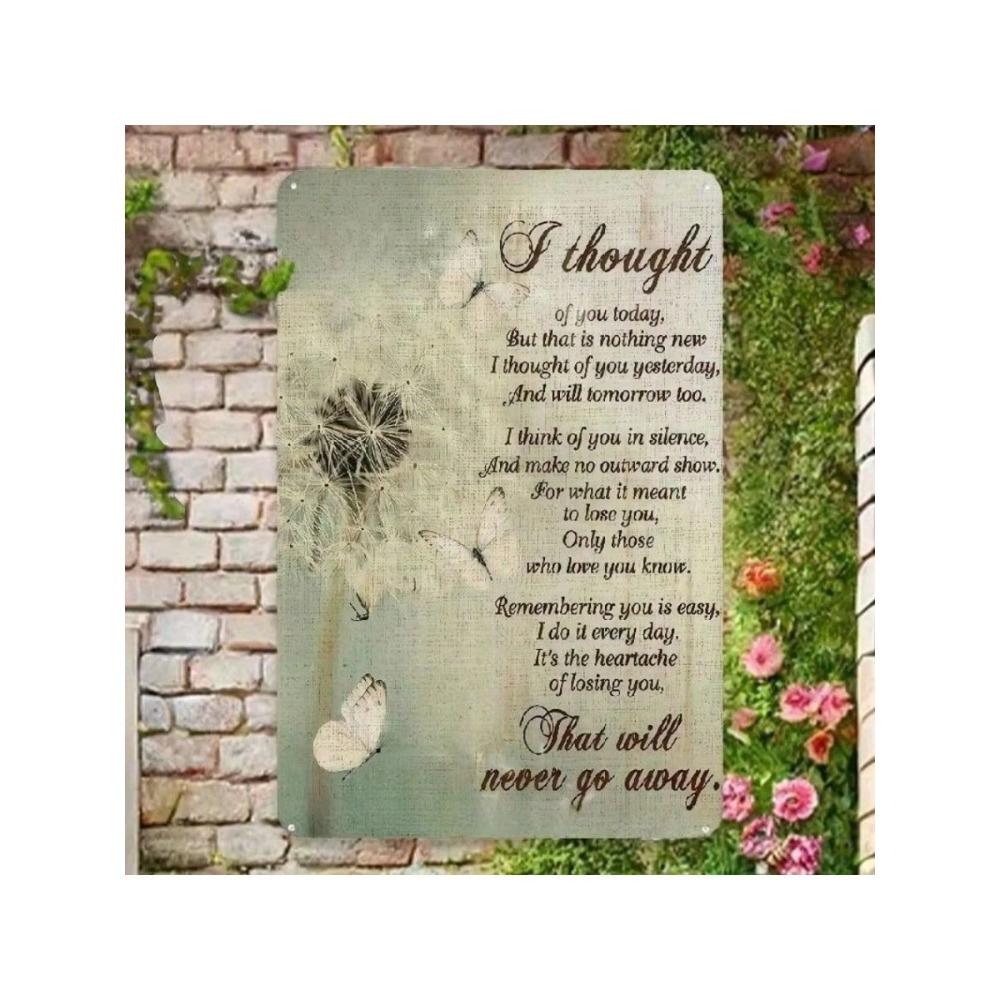 Metal Cemetery Cross Memorial Wall Plaque Grave Marker Sign