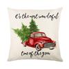 Christmas Pillow Case Santa Claus Cushion Cover Xmas Decorations Farmhouse Home Sofa Car Decorative Pillows Pillow Cover
