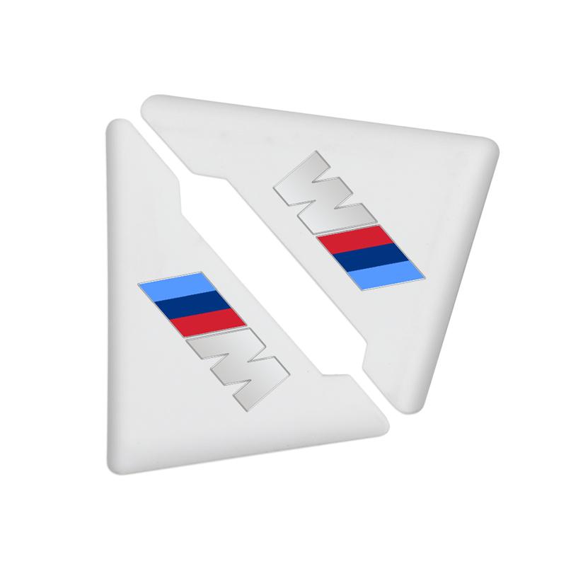 2PCS Silicone Car Door Corner Cover Bumper Anti-Scratch Protector For BMW M Power Performance M3 M5 X1 X3 X5 X6 E46 E39 E36 E60 AC6