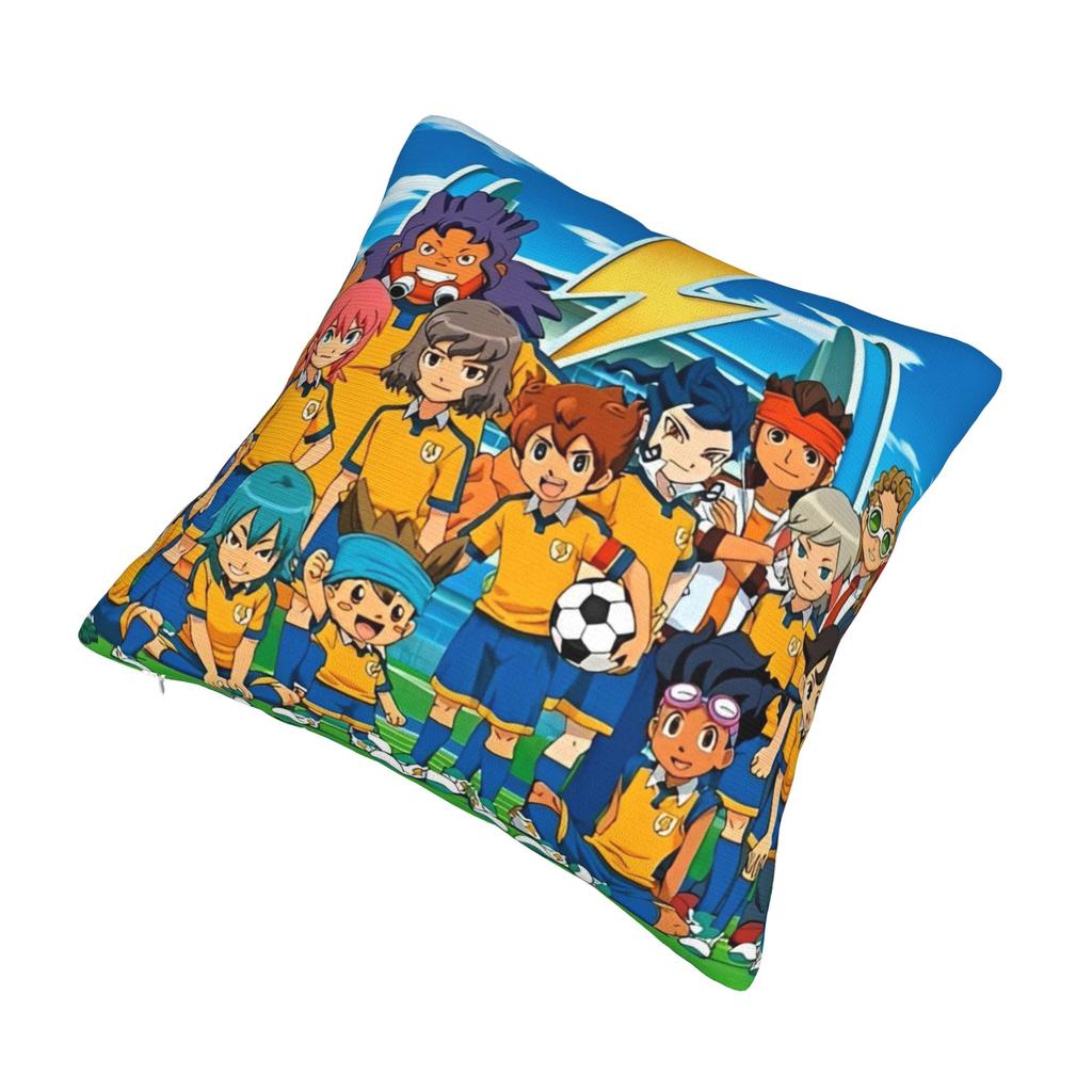 Printed Inazuma Eleven Anime Game Pillowcase Polyester Cushion Cover Decor RPG Cartoon Throw Pillow Case Cover Bedroom Zippered