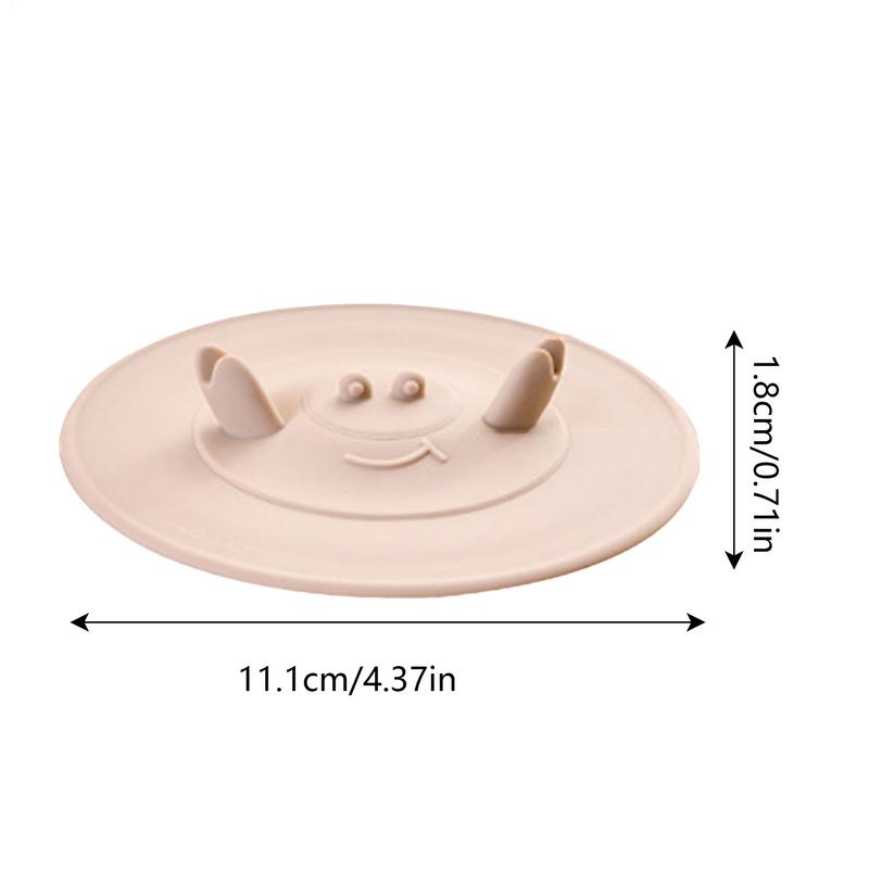 Silicone Lids With Straw Hole Crab-shaped Silicone Cup Covers Reusable Silicone Mug And Cup Lids Suction Seal Lid Caps To Keep