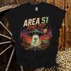 Area 51 Road Trip Alien UFO T-Shirt, Vintage Sci-Fi Space Graphic Tee