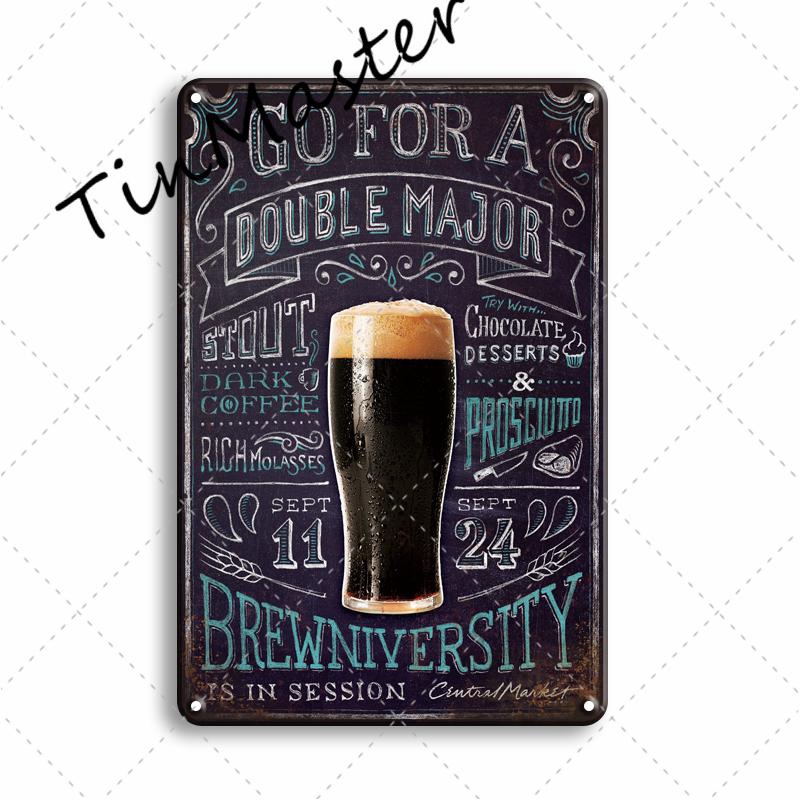 Popular Beer Metal Poster Sign Vintage Pub Bar Signs Plaque Metal Sign Home Wall Decor Restaurant Kitchen Room Decoration