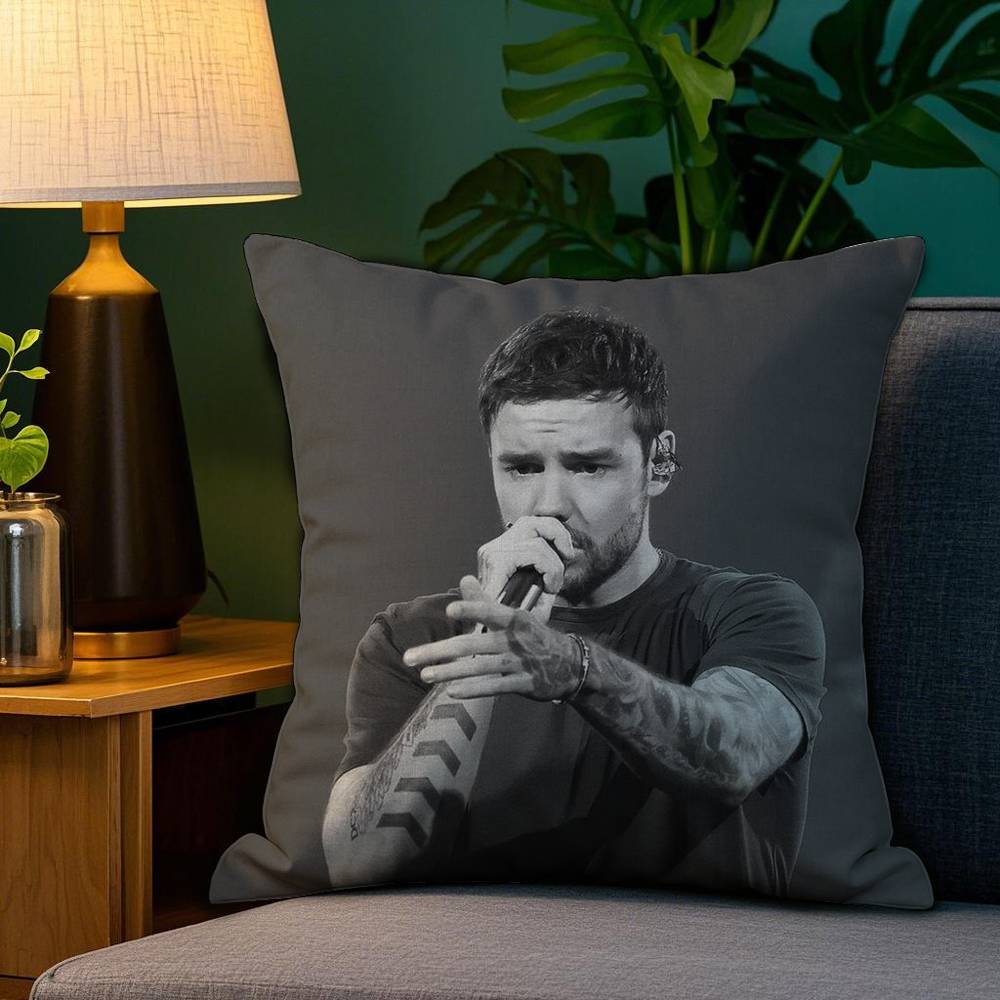 Singer L_Liam Payne Pillow Case Sofa Living Room Bedroom Double-sided Printing Square Cushion Nap Time Pillow Case