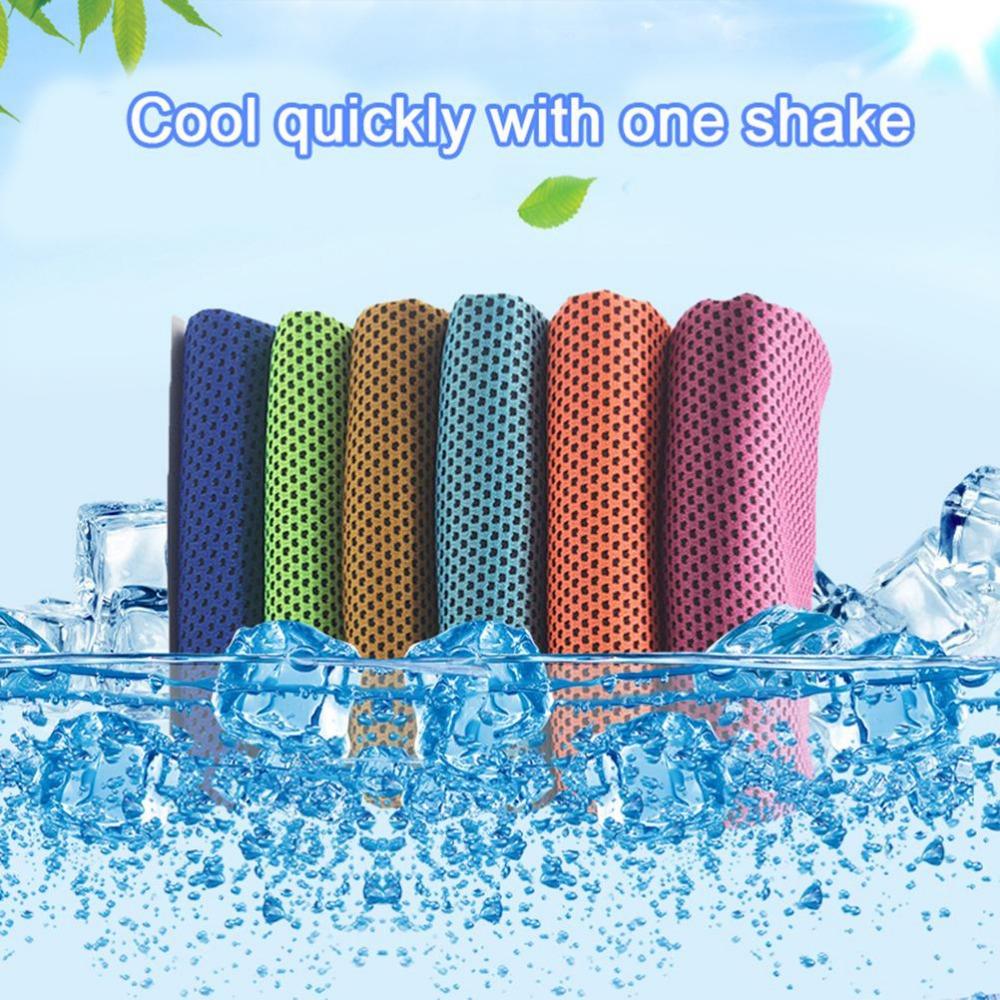 8PCS Polyester Cooling Towel Lightweight Microfiber Towel Durable Ice Towel  Hot Weather