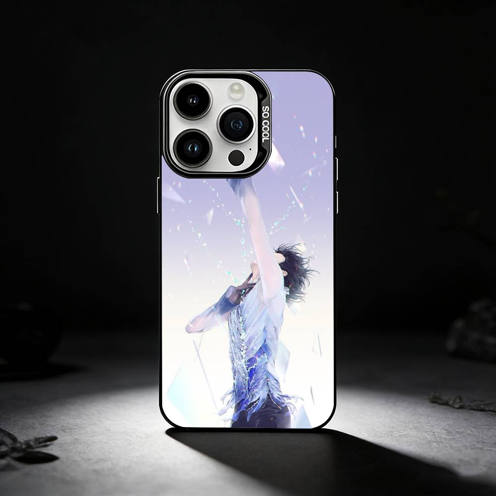 4A Jump L-Legend Hanyu Yuzuru Phone Case For iPhone 17,16,15,14,13,12,11 Plus,Pro Max,XS,Colored Silver Phone Case