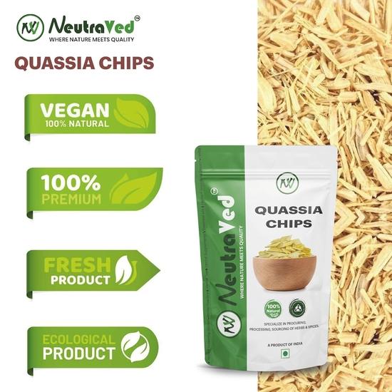 NeutraVed Quassia Amara Wood/Chips/Bark - 100g | Kawasiya Support Blood Sugar Level | Madhumeh Lakdi for Blood Sugar Management - 100g
