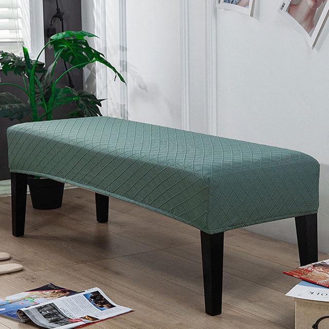 

Чехол на скамейку для спальни, эластичный мягкий чехол для пианино, длинный прямоугольный чехол на табурет, эластичный чехол для столовой, гостиной 1PC
