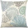 Summer Hot Style Ocean Style Pillow Beach Shell Pattern Blue Pillow Case Home Sofa Pillow Case Cushion Cover