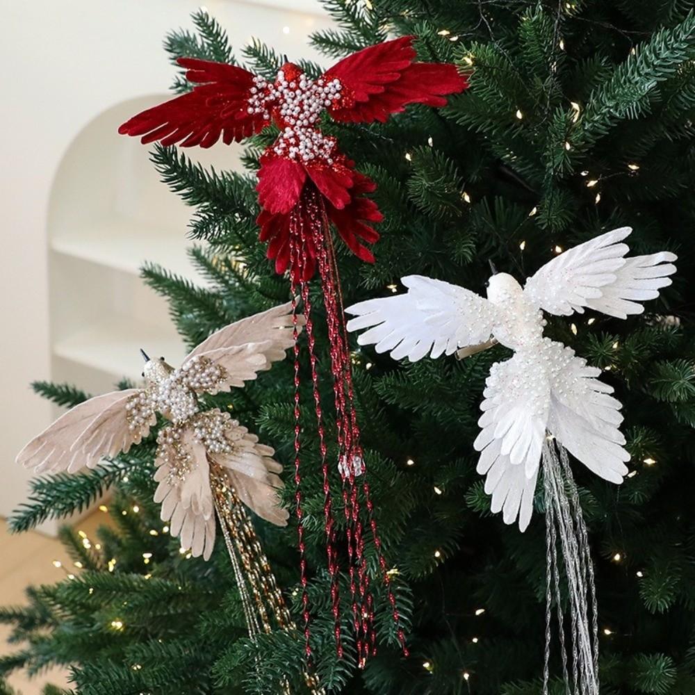 Realistic Artificial Hummingbird Decoration Glitter Bird Hanging Pendant  Christmas Tree