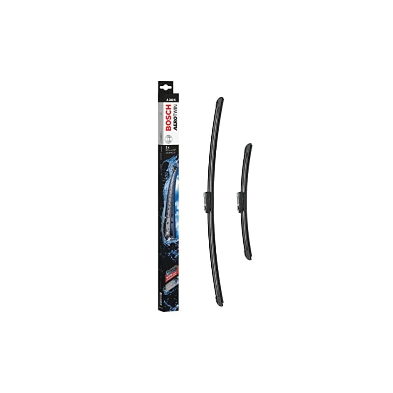 BOSCH AeroTwin Flat Wiper Blades for Imported Cars, Vehicle-Specific Set A300S