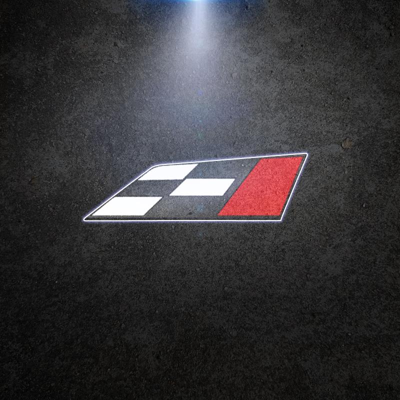 

Race Flag Logo Wireless Courtesy Car Door Projector LED Welcome Lights For Seat Leon Ibiza Arona Ateca Toledo Mii Alteca Decor 2PCS For 2 Door