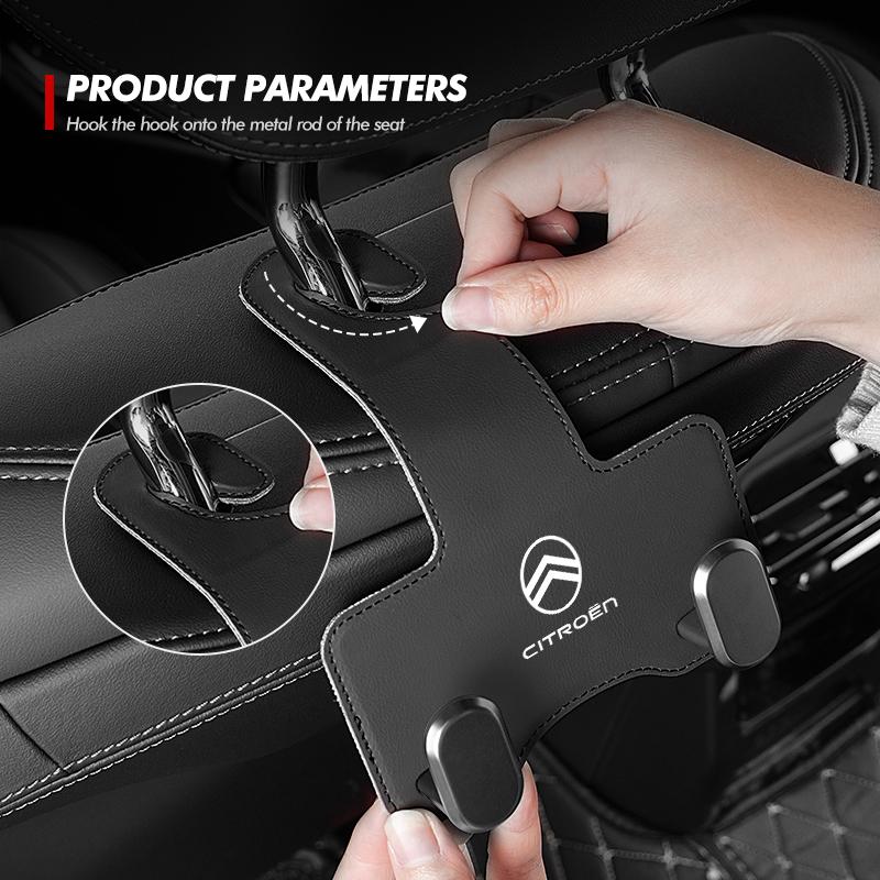 Car Seat Back Handbag Hook Storage Hanging Storage Fastener For Citroen C4 C3 C5 C1 C2 C6 VTS C4L DS3 DS4 DS5 Grand Berlingo akh256