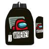 Among Us Two-Piece Backpack Space Werewolf Primary And Secondary School Students Cartoon Schoolbag Three-Piece Satchel Pencil Case