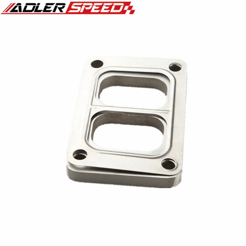 304 Stainless Steel T6 Divided Turbo Inlet Weld Flange 1/2" Thick & Gasket