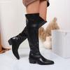 Fashionable And Sexy Banquet High-Heeled Long Boots For Winter New Pointed And Comfortable Casual Motorcycle Boots For Women