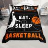 Homewish Tennis Basketball Duvet Cover Set for Kids Teens, Ping Pong Pickleball Bed Set, Sports Quilt Cover Set