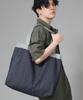 Saintcrew Button-Open Oversized Shoulder Bag Bob-117 Denim Indigo Brs