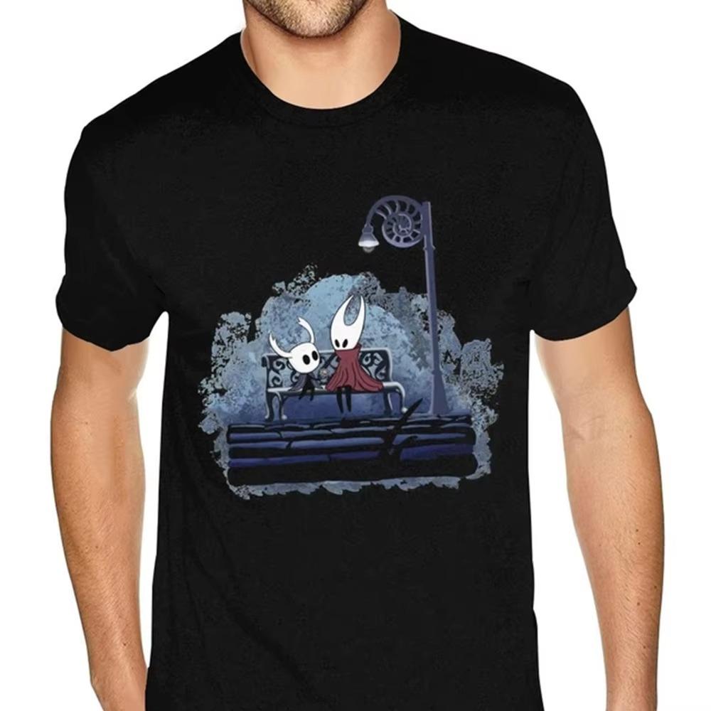 Hollow Knight Funny Game Classic Graphic TShirt Men Anime Graphic Tshirt HipHop Print Tee Breathable and Comfortable