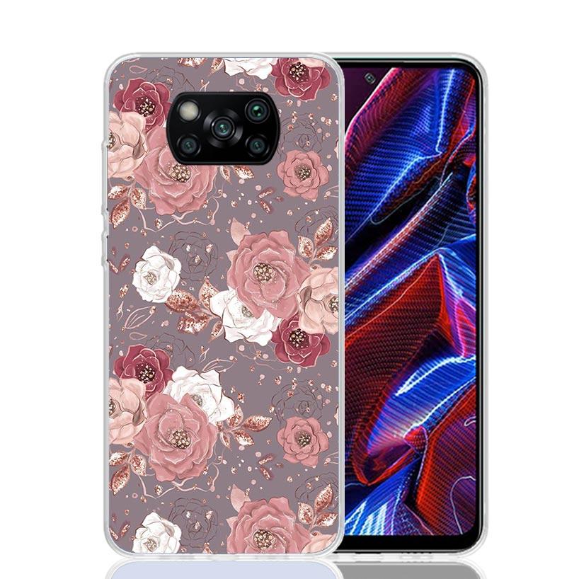 

Beautiful Rose Bling Picture Case Phone Cover for Xiaomi Redmi Note 10 9 9S 8 8T 7 5 Pro Mi 12T 11T 10T 9T 12 11 Lite A3 A2 Tren Redmi Note 9 Pro