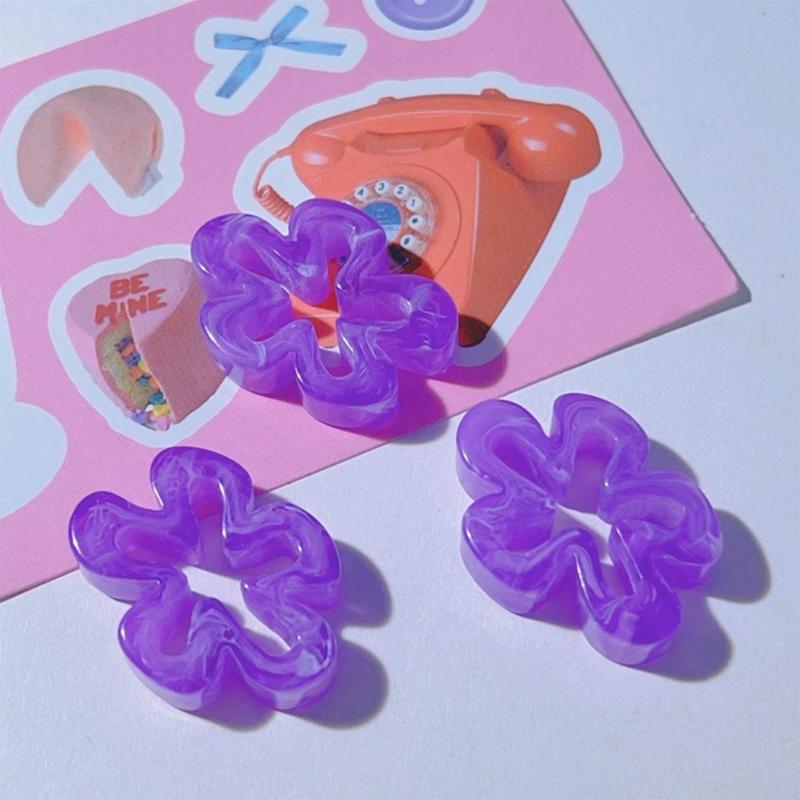 Flower Connector Abstract Large Hollow Flowers Charms Pendant for DIY Hairpin Headwear Earrings Necklaces Jewelry Making