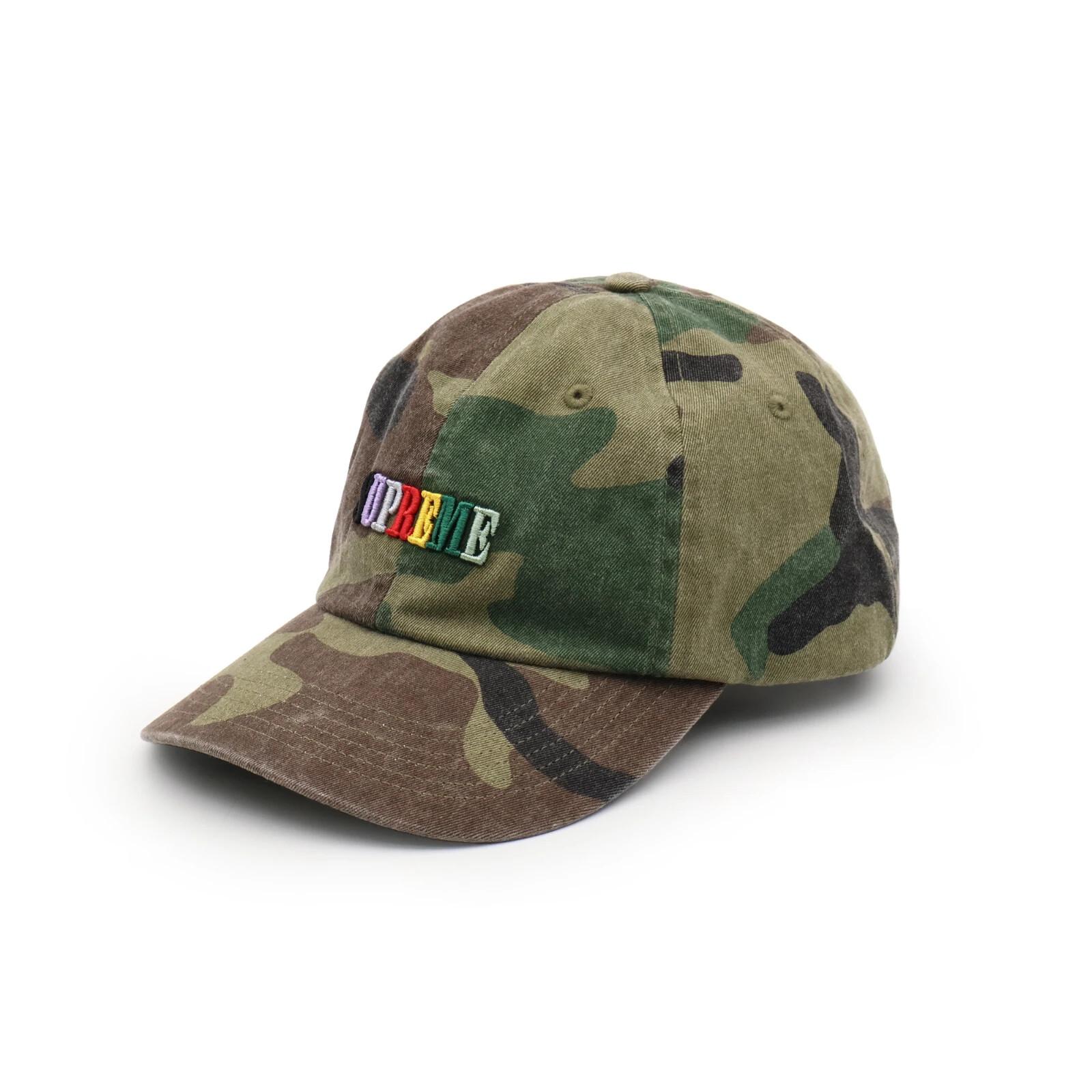 Supreme Pigment Dye 6-Panel Camo One-Size