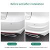 4pcs Car Bumper Guard Strips PVC Universal Car Protector Flexible Guard for Enhances Protections On Car Front & Rear