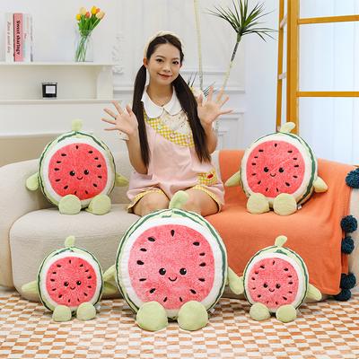 Running Watermelon Doll Simulation Big Watermelon Plush Toy Pillow Doll Machine Gift Exchange