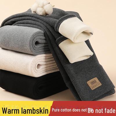 H320 Women's High-Waist Lambskin Fleece Leggings - Slim, Warm, and Cold-Resistant for Autumn/Winter