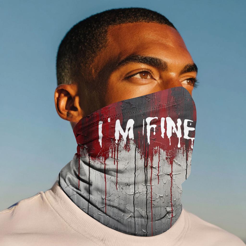 Outdoor Cycling Mask Fashion Printed Headscarf Neck Scarf