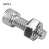 140pcs #1032 Stainless Steel Hex Socket Cap Head Bolts Hex Screw Assortment Kit