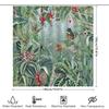 Botanical Shower Curtain Tropical Rainforest Leaves Plants Nature Scenic Backdrop Bathroom Decor Modern Farmhouse Style Waterpro