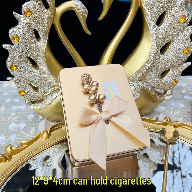 Персонализированные европейские золотые круглые свадебные бонбоньерки As shown, no processing needed