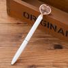 1pc Kawaii Crystal Ballpoint Pen Fashion Heart Shape Large Diamond Metal Pen