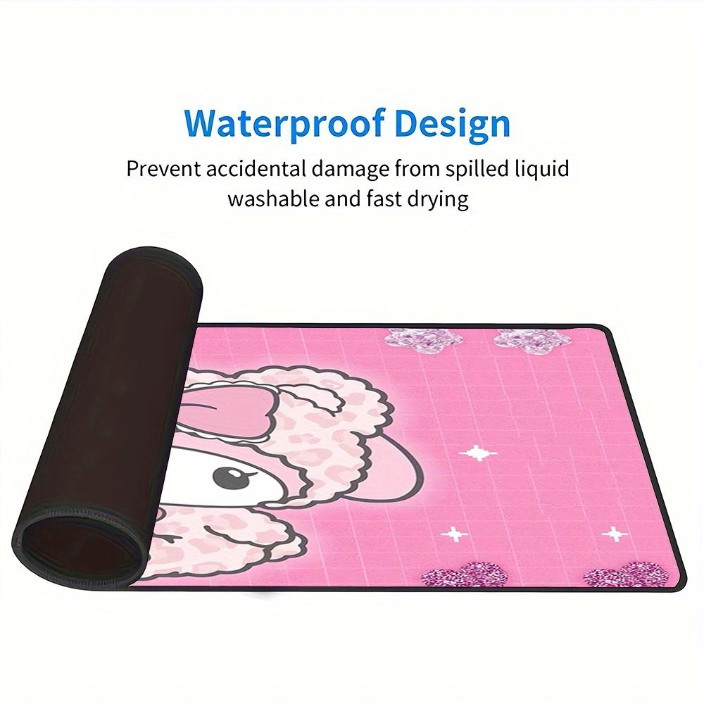 My Melody, Kawaii Themed XXL Mouse Pad - Non-slip Rubber Desk Mat for Gaming and Office Use, Multi-Function Keyboard  0826091a