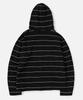 Vastic Striped Zip-Up Hoodie_Black/White