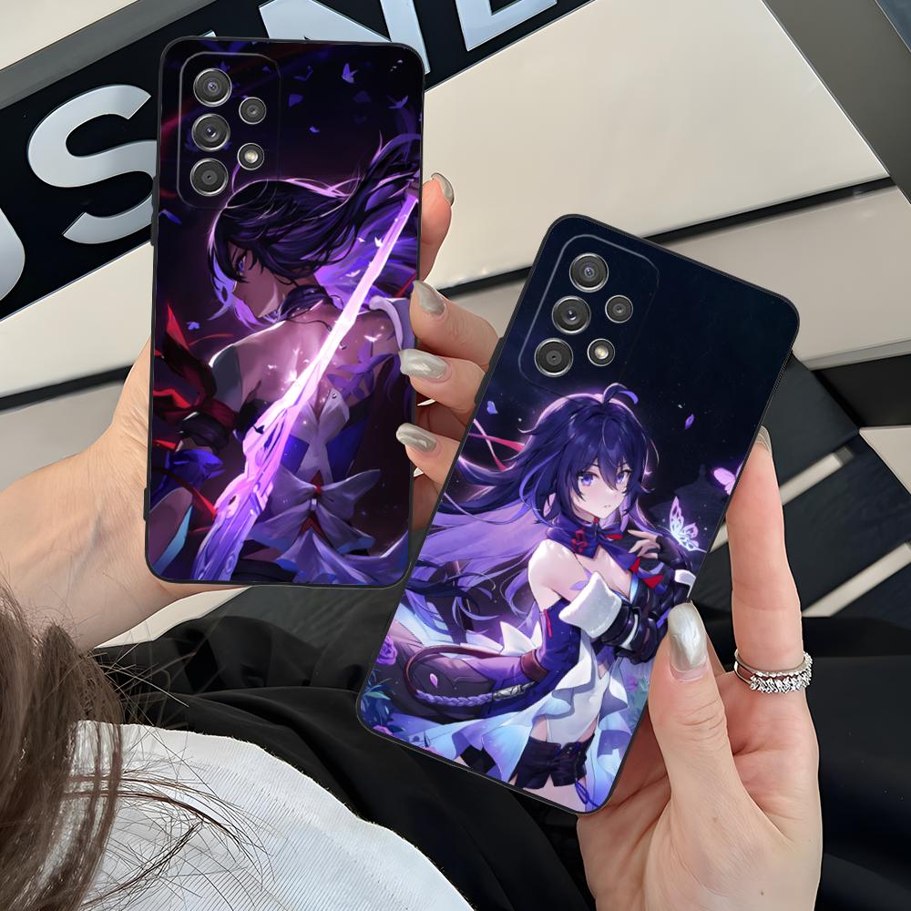 HSR Seele Matte TPU Mobile Phone Case for Samsung Galaxy M55 54 42 35 34 33 32 23 22 15 14 13 12 F55 5G Colorful Cover