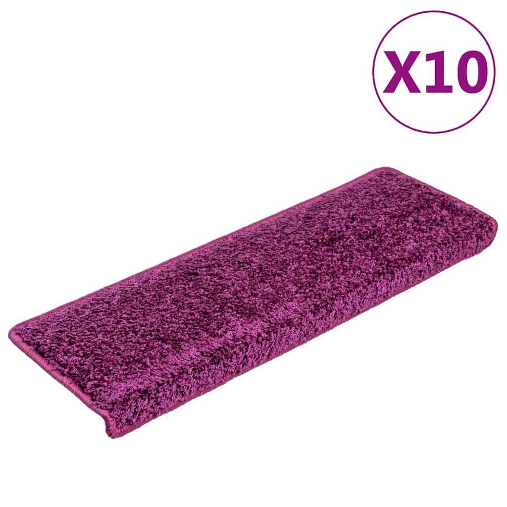 Vidaxl Nakładki Na Schody, 10 Szt., 65X21X4 Cm, Fioletowe