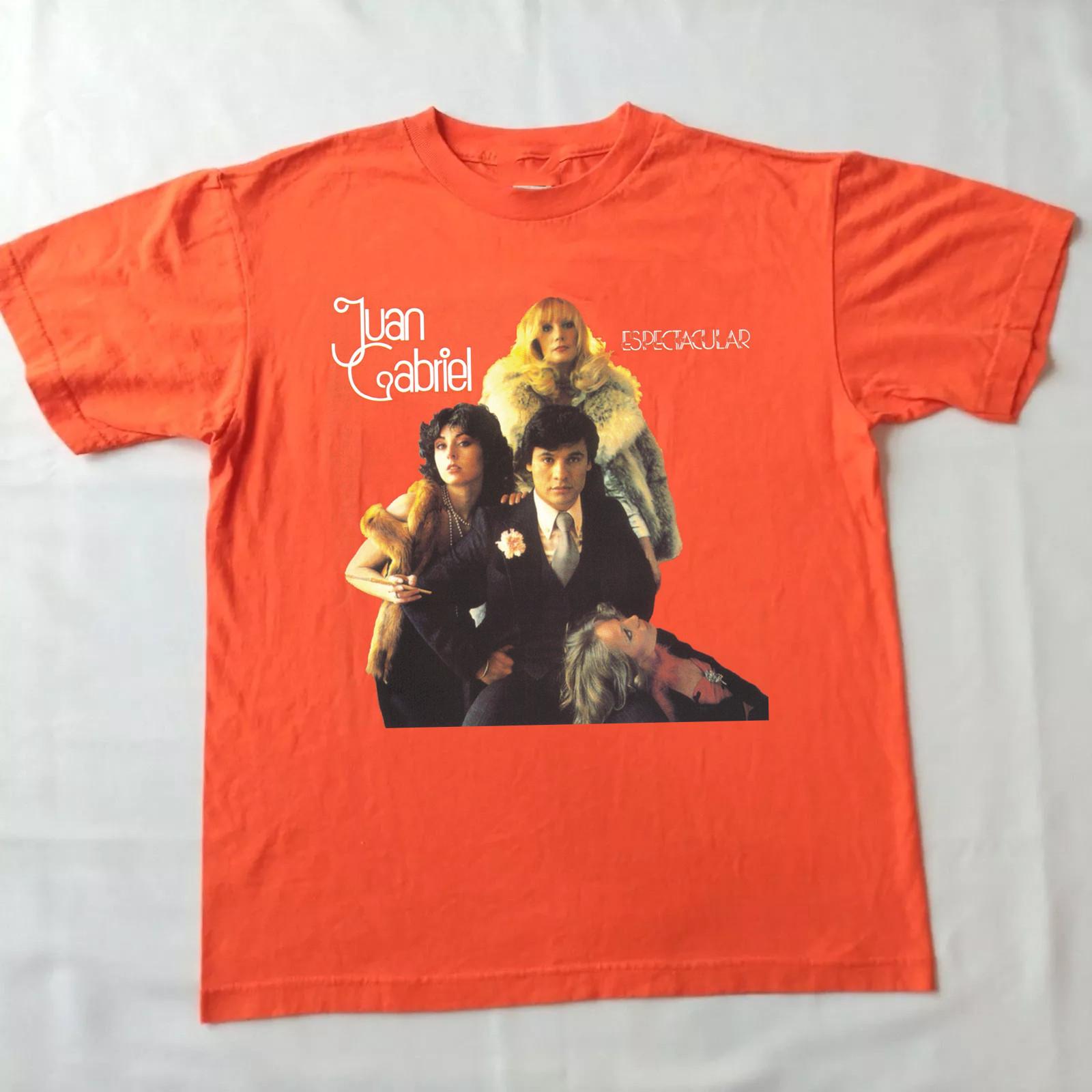Juan Gabriel Espectacular ORANGE COTTON T Shirt Size S-5XL S разноцветный