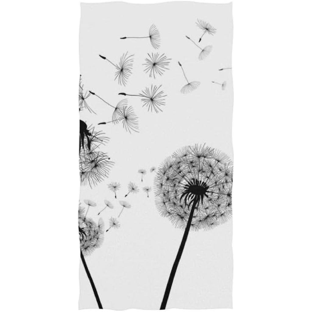 Cotton Hand Towel Dandelion Soft Bath Towel for Hotel Face Gym Spa