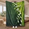 Green Pasture Sheep Flock, Home Decor Gift, Soft Blanket, Aerial View White Sheep On Grass, Living Room Bed Sofa, Cozy Multi-Purpose