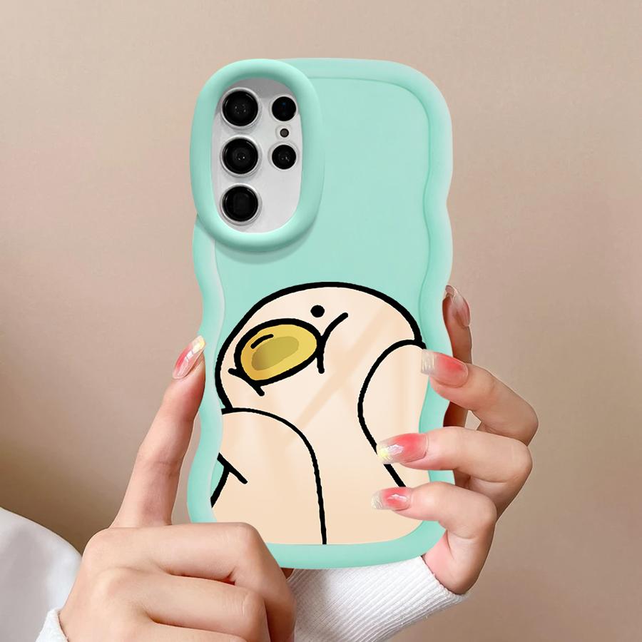 Cute Duck Case for Samsung Galaxy S20 FE S25 A26 S23 Plus A25 S22 Ultra S21 S24 Soft Phone Cover A54 A55 A36 A24 A34 A35