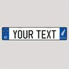 Customizable Retro New Zealand Street Art Aluminum Decorative Sign 40x10cm for Car Home Wall Decor