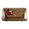 X Peanuts Snoopy Karlee 23 Monogram Rainbow Shoulder Strap Flap Crossbody Bag Women Bags Khaki C4114-IMLOT
