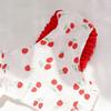 Soft Dog Suspenders Dress Cherry Print Pet Clothes Creative Puppy Princess Skirt  Pet Supplies