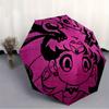 Sailormoon Automatik-Regenschirm - Faltbar mit 8 Eisenrippen, Tragbar für Draußen, Geschenk, Outdoor-Schirm, Verspieltes Accessoire, Langlebig Hohe Qual