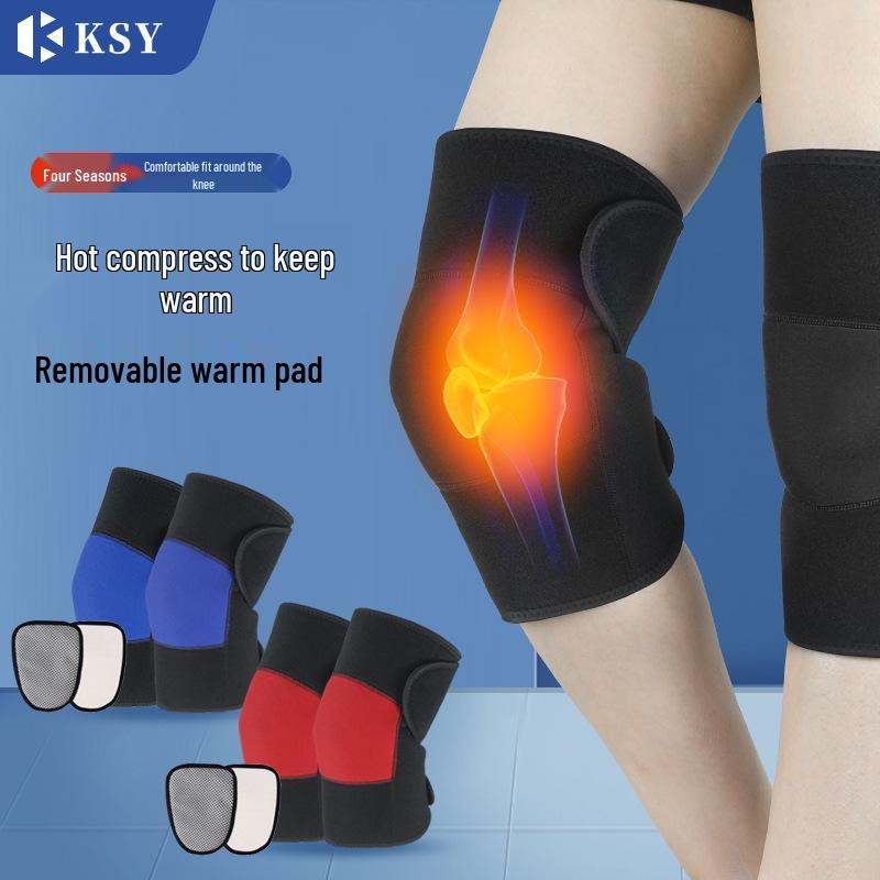 Warm Self-Heating Magnetic Therapy Knee Pads for Autumn and Winter - Supports Joint Health and Sports Performance.
