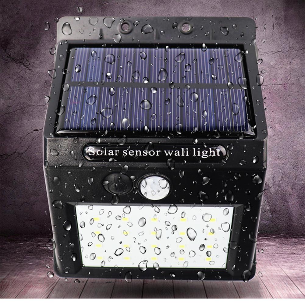 2PCS 5W/20LEDs/25LEDs/30LEDs Solar Charging Human Body Induction Outdoor Waterproof Wall Light 20LEDs#1
